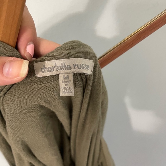 Olive Off the shoulder top - Picture 5 of 5